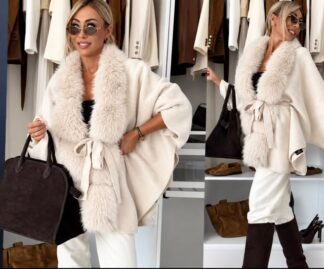 Aeria Fashion 5 Poncho cu blanita eco